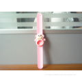 Oem Pink Bracelet Rubber Watch Straps With Silicone Pms Color